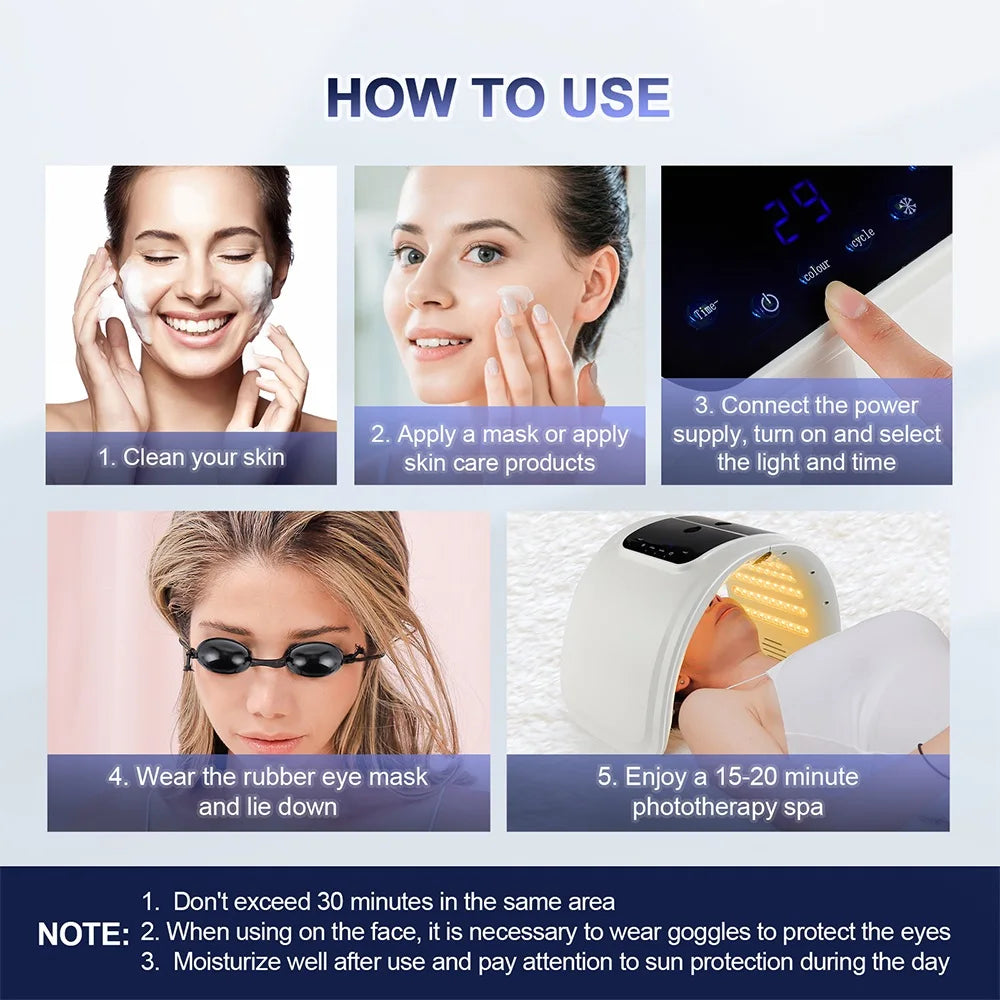 LED Mask Facial Machine Salon SPA Home Skin Care