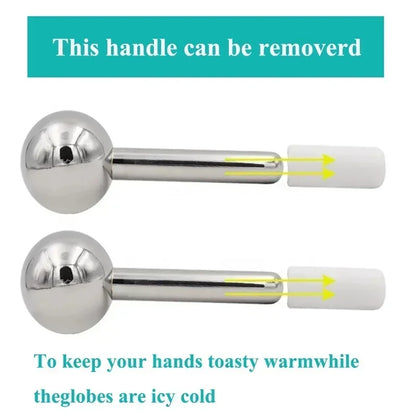 Stainless Steel Roller Ball Ice Globes For Eyes and Face