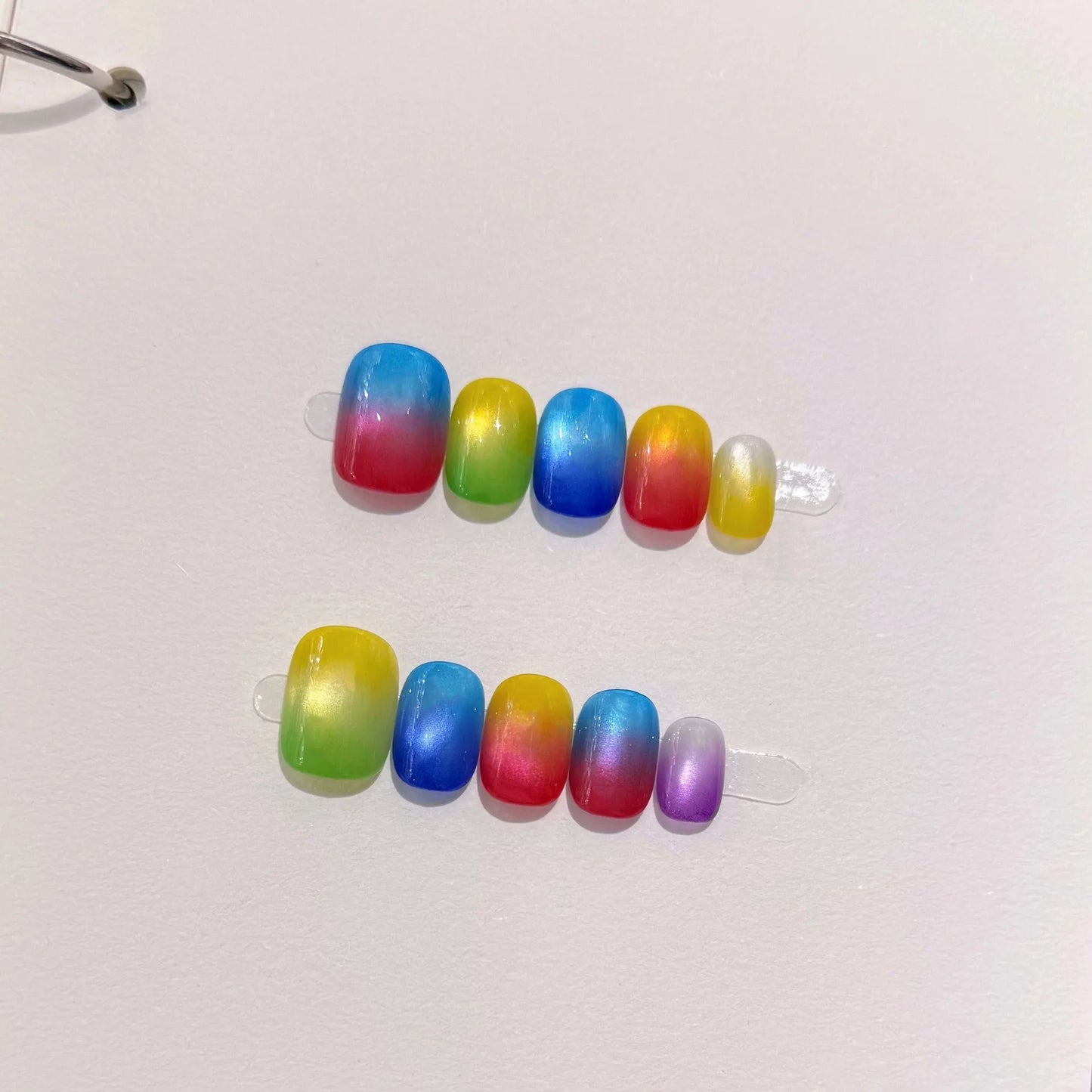 10pcs Handmade Press on Nails Short (#8)