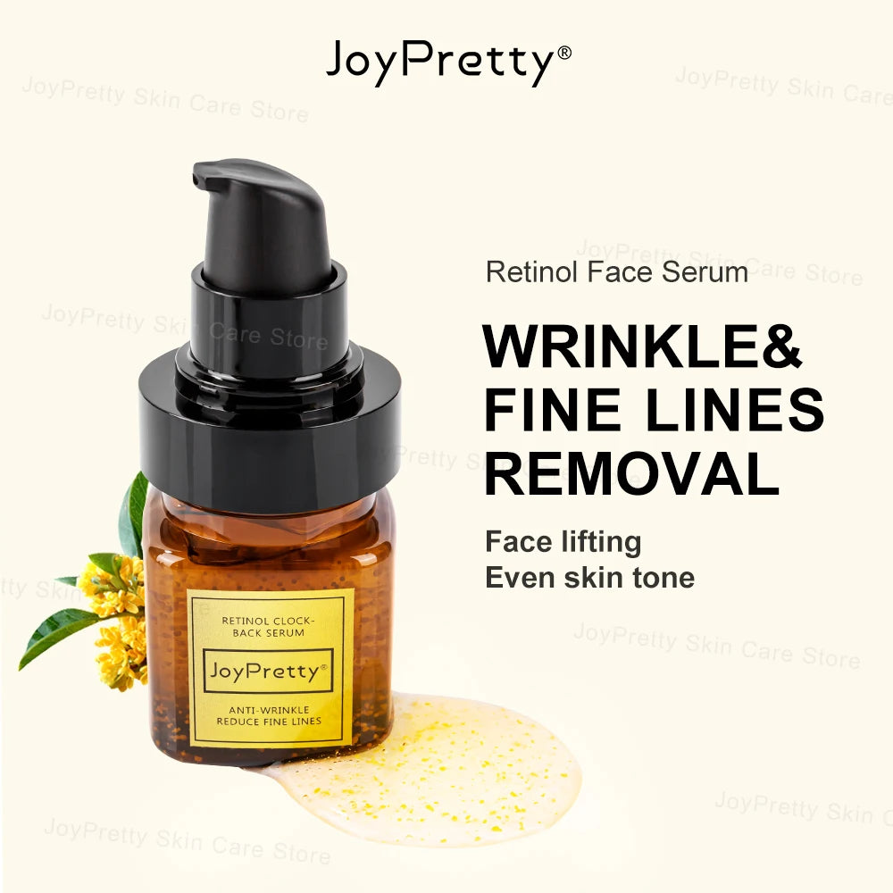 Retinol Wrinkle Face Serum Pore Shrink Lifting Anti Aging Facial Serum Skin Care