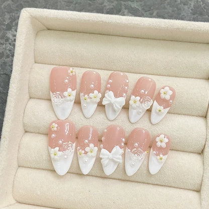 10pc Handmade Fake Nail, 14 Different Style, XS, S, M, L