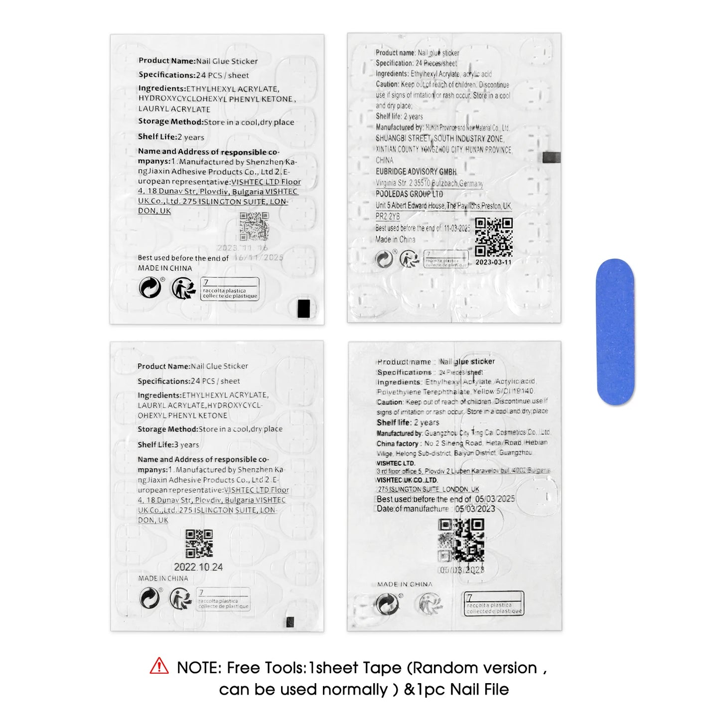 10 PC Handmade Press on Nails Sweet Strawberry  Long Ballet Coffin (#15)