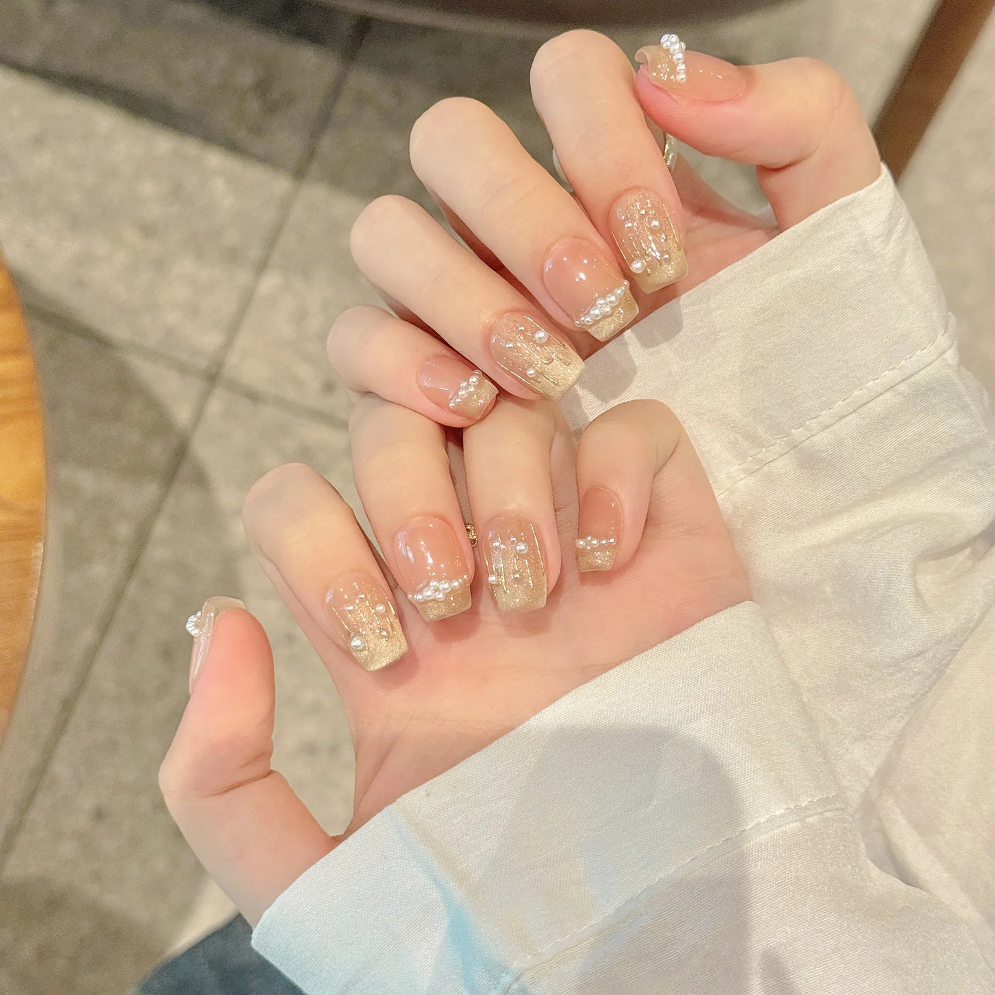 10 PC Handmade Press on Nails Short (#33)