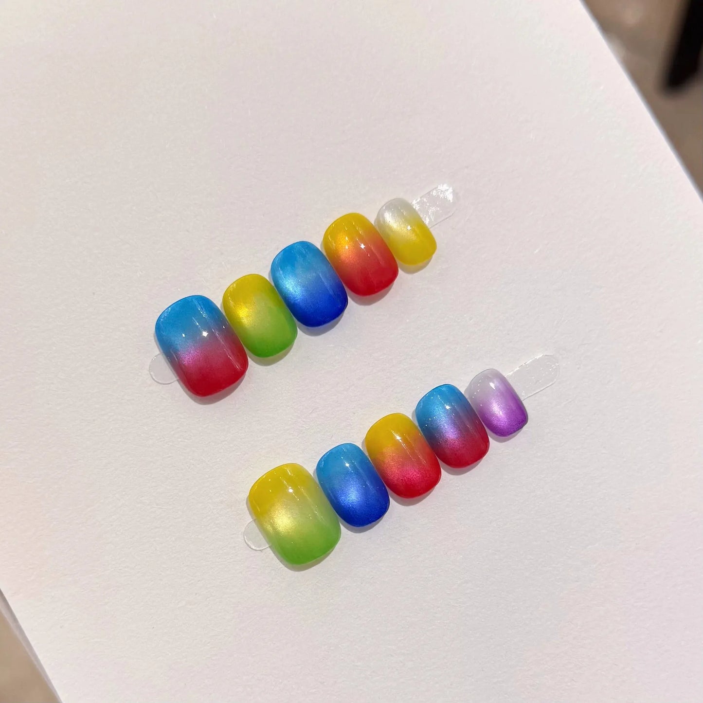 10pcs Handmade Press on Nails Short (#8)