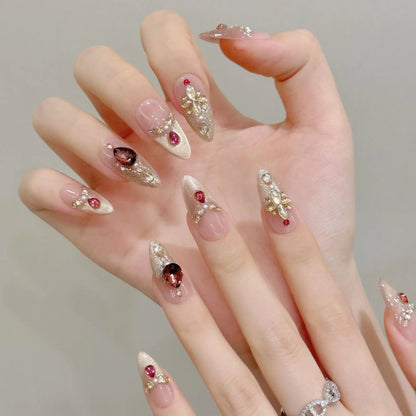 10pcs Handmade Press on Nails (#31)