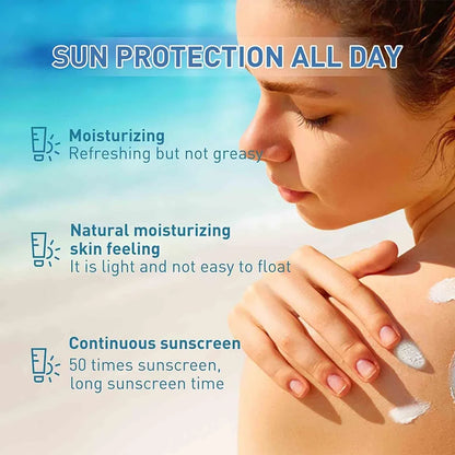 1PC Korean Sunscreen spf50+ Pa4+ Skincare Angel Snow Grass Lightweight Sunscreen 50ml