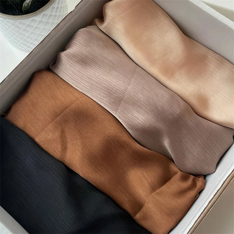 SILK CRINKLED SATIN SILK HIJABS