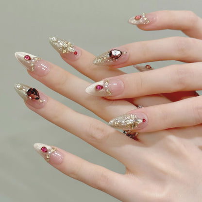 10pcs Handmade Press on Nails (#31)