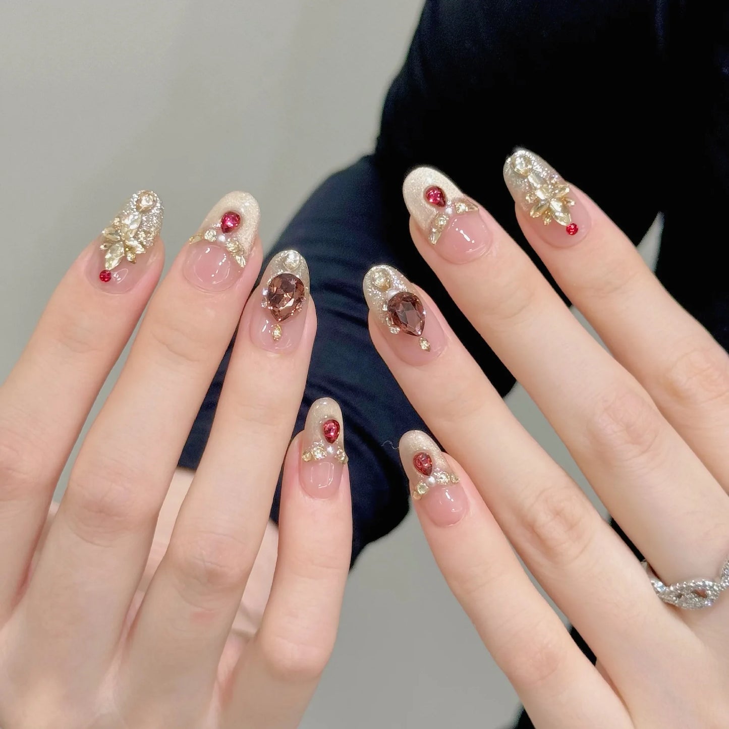 10pcs Handmade Press on Nails (#31)