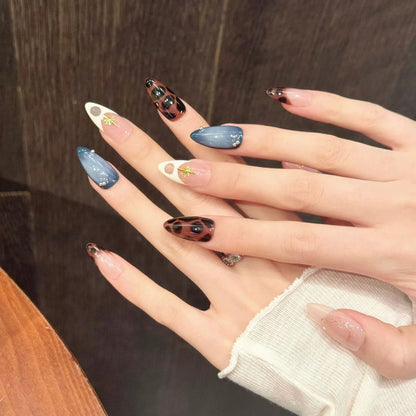 10pcs Handmade Press on Nails Long (#28)