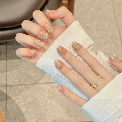 10 PC Handmade Press on Nails Short (#33)