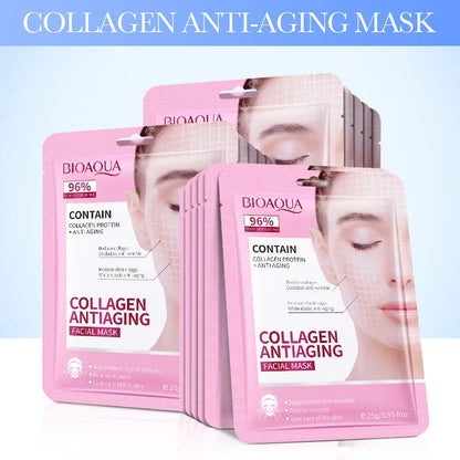 15pcs BIOAQUA Retinol Collagen Firming Facial Masks